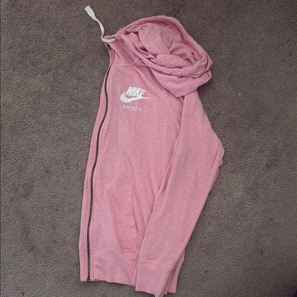 Nike Light Pink Hoodie with Logo